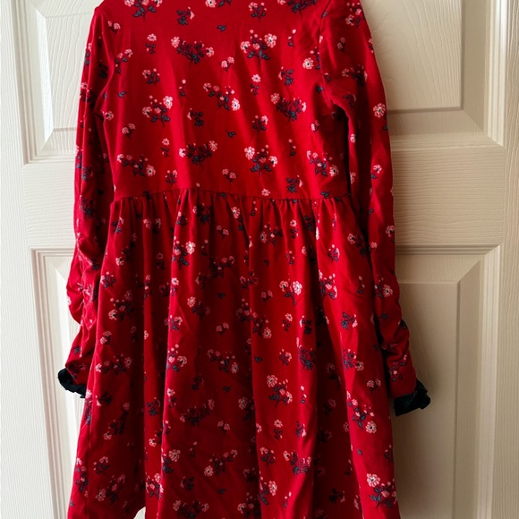 Wildflowers Red Floral Kids Dress - Picture 2 of 3